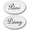 Znak PÁNI a DÁMY Elegant biely