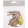 ZÁVES ZAJAC S VAJCOM HNE/ŽLT DREVO S/2 8*8,5CM