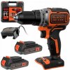 Akumulátorový vŕtací skrutkovač bezuhlíkový 18V 2x 2.0Ah 52Nm Black Decker BL186K1B2