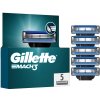 Gillette Mach3 vymeniteľná hlavica do holiaceho stroja, 5 ks / 1 bal