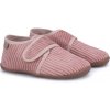 EMEL EK 5000D MÄKKÉ DETSKÉ PAPUČE BAREFOOT KORDUROY RUŽOVÉ VEĽKOSŤ 20