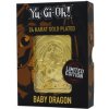 Konami Yu-Gi-Oh! Limited Edition 24K Gold collectible Baby dragon
