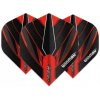 Letky na šípky Winmau Prism Alpha červené, čierne (Kvalitné letky sada 3ks)