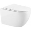 Kielle Závesné WC s doskou SoftClose, Rimless, biela 30115002 30115002
