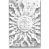 Vymalujsisam.sk Bodkovanie - Modro žlté slnko Farba: Modrá, Veľkosť: 20x30cm, Rám: Na kartónovej doske