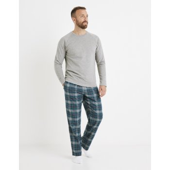 Celio Sidoux pánské pyžamo dlouhé šedo zelené od 23,99 € - Heureka.sk
