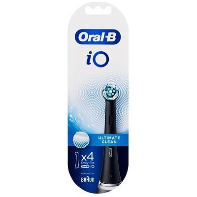 Oral-B iO Ultimate Clean Black náhradní hlavice na elektrický zubní kartáček 4 ks
