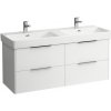 Laufen BASE skrinka pod dvojumývadlo 126 x 44 x 53 cm, lesklá biela, H4025141102611