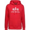 Alpha Industries Basic Hoody pánska mikina speed red Farba: červená, Veľkosť: M
