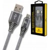 Gembird CC-USB2B-AMCM-2M-WB2 type-C USB charging and data, 2m, šedý/bílý