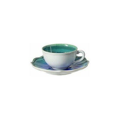 Šálka ??na čaj s tanierikom 0,19L, DORI, modrá (tyrkysová) (DOPREDAJ)|Casafina