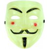 Anonymous maska Vendeta bledozelená (Halloweenska maska Anonymous)