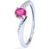 Blink-Blink Elegantný diamantový prsteň s Rubínom 2206BRuDG