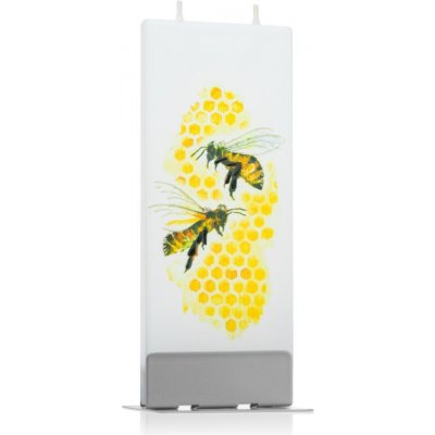 Flatyz Nature Bees dekoratívna sviečka 6x15 cm