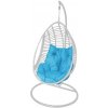 Bello Giardino Závěsné houpací křeslo Bellissimo modré/bílé