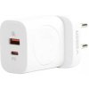 Veger W002 nástenná nabíjačka - 1x bezdrôtová (QI), 1x PD (20W) 1x USB nabíjačka (18W) - podpora protokolov PD3.0 / PPS / QC3.0