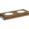 Kompaktná doska pod umývadlo s dvoma umývadlami Intedoor TRENTA Compact dub 120 cm až 160 cm x 50 cm S výrezom