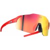 Neon SKY 3.0, Red fluo/ Red Veľkosť: M/L Cyklistické okuliare so štandardnými zrkadlovými šošovkami