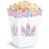 Party Krabička na popcorn Jednorožec 6 ks