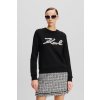 MIKINA KARL LAGERFELD BOUCLE KARL SIGNATURE SWEAT BLACK