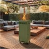 Planika | Planika Faro GAS - Vonkajší plynový krb 142x36 cm 8kW zelená + ochranný kryt | PK0022