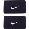 Nike Swoosh Double-Wide Wristbands - Čierny, Modrý
