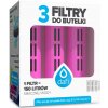 3 filtre do fľaše Dafi Soft a Solid, plameniakové (ružové)