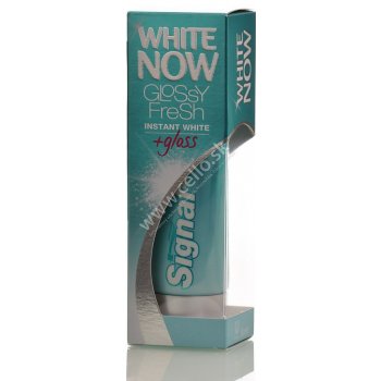 Signal White now Glossy Chic bieliaca zubná pasta s okamžitým účinkom a leskom 50 ml