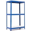 Policový regál Trestles RH 1500x900x600, nosnosť 1050 kg, 3 police bílé Farba: modrá