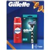 Gillette Whitewater + Mach 3 Old spice sprchový gél 250 ml + Gillette Mach3 holiaci strojček 1 ks + Gillette Mach3 náhradné žiletky 2 ks kozmetická sada