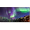 Foto obraz sklenený horizontálny polárna žiara 100x50 cm