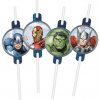 Procos Slamky papierové Avengers 22 cm, 4 ks
