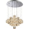 Luxera s.r.o. LUXERA 62402 POLAR LED/90W,3000K, CHROME/CRYSTAL