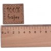 NÁŠIVKA 100% Frajer hnedá 4x4cm