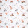 Bavlnený popelín so zvieratkami, digitálna tlač 1 m