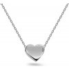 iZlato Forever Jemný náhrdelník so srdiečkom v bielom zlate, 14K IZ14515A