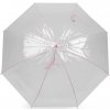 Dámský / dívčí průhledný vystřelovací deštník Varianta: 2 růžová sv., Balení: 1 ks