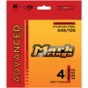 Markbass Advanced SS 4 045-105 - Struny na basgitaru. Stredná tvrdosť: 045 065 085 105, 4 struny - nerezová oceľ, dlhá menzúra | MB4ADSS45105LS