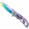 Vreckový nôž Kandar Jeleň Rainbow I. – s dúhovým efektom a motívom jeleňa