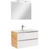 Vario Trim 80 kompletný kúpeľňový nábytok dub-biela