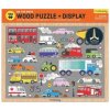 Mudpuppy Dřevěné puzzle Dopravní prostředky + displej 100 dílků