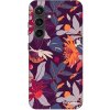 Picasee Fashion Case PowerShare pro Samsung Galaxy S24 S921B 5G - Purple Leaf