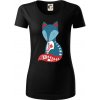Folklór - líška samostatná - Dámske tričko z organickej bavlny Origin (GOTS) - XL ( Čierna )