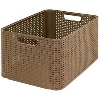 Curver úložný box RATTAN style2 L hnedý