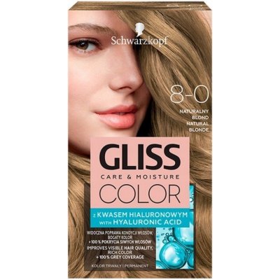 Gliss Color Natural Blond farba na vlasy 8-0 142 ml