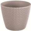 Prosperplast Kvetináč Splofy mocca, variant 15,7 cm