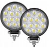 2X 42W LED PRACOVNÁ LAMPA do auta, traktor, rozptýlené svetlo, 12V 24V