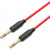 HOCO audio kábel - UPA11 AUX jack 3,5mm - 1m - Červená/Čierna HR26691