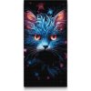 Vymalujsisam.sk Diamantové maľovanie - Modrá mačka Veľkosť: 40x80cm, Rám: Bez rámu, iba zrolované plátno, Diamanty: Okrúhle