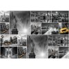 Fototapeta - FT6210 - Čiernobiela koláž - New York Vliesová fototap. - 250cm x 60cm